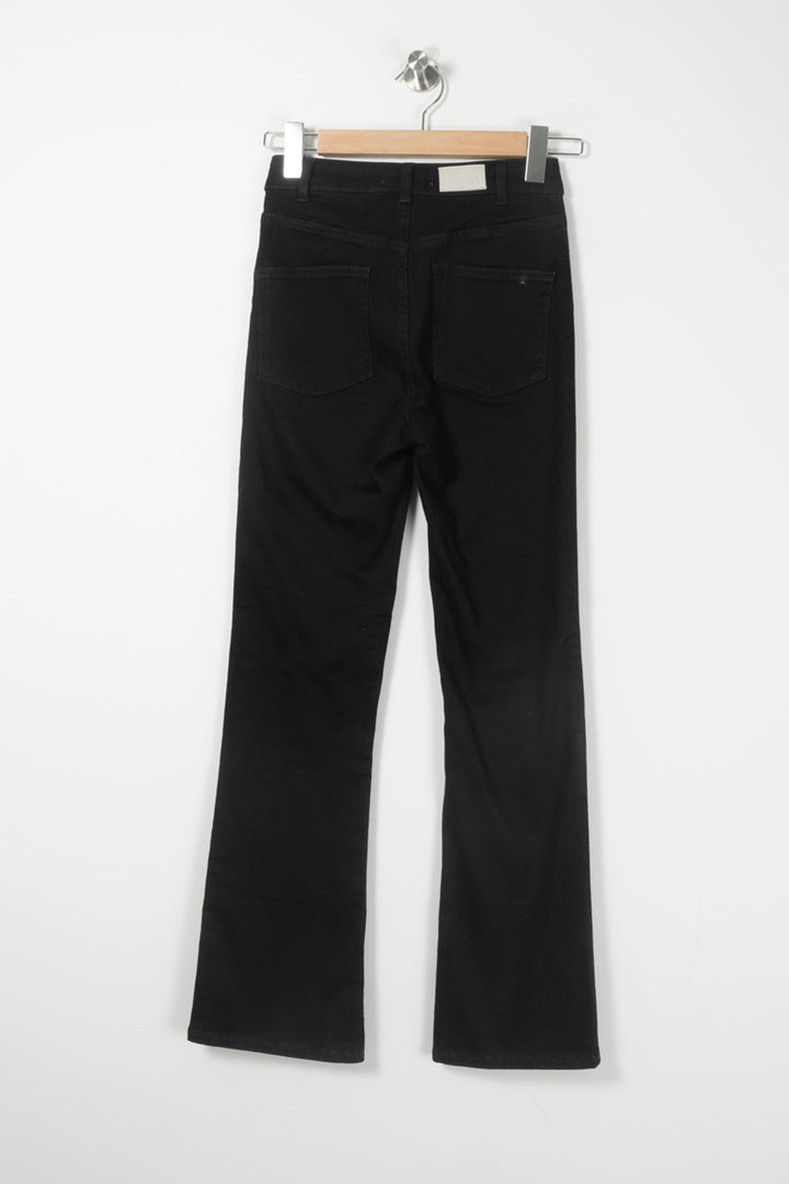 Jean Évasé Noir - Taille XS/34 de la marque Maje | PARAD89620 - Vendu par Paradigme - Image 4