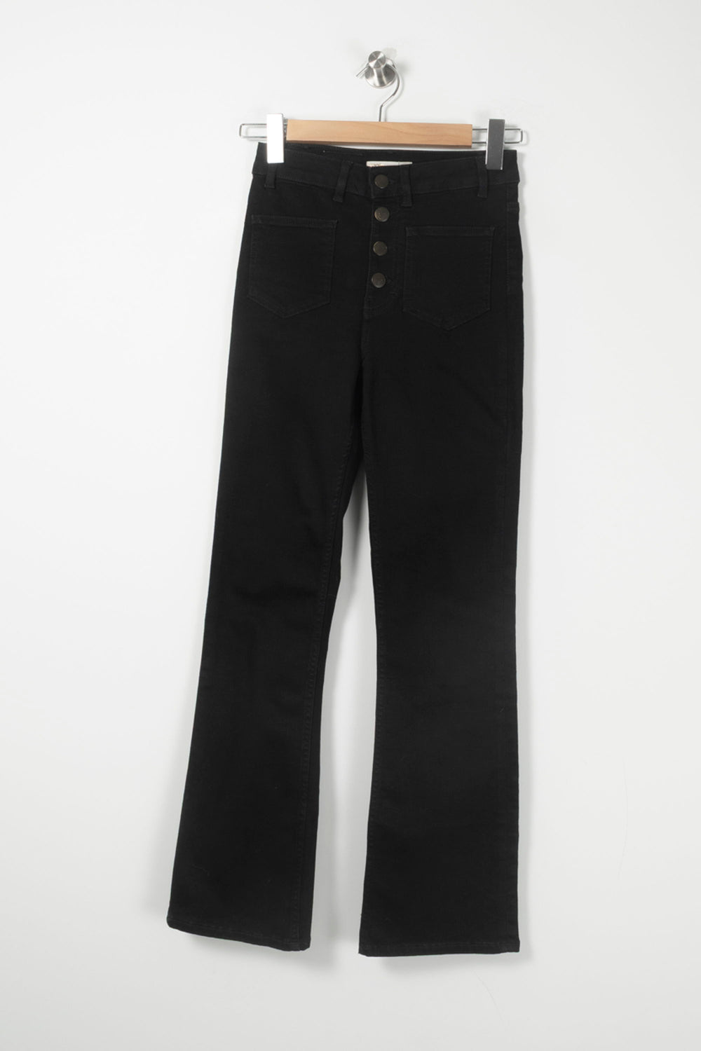 Jean Évasé Noir - Taille XS/34 de la marque Maje | PARAD89620 - Vendu par Paradigme - Image 2