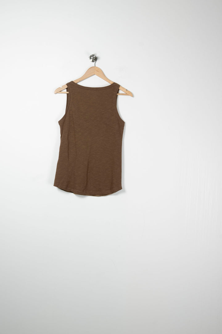 Débardeur Marron - Taille S/36 de la marque Majestic Filatures | PARAD89621 - Vendu par Paradigme - Image 4