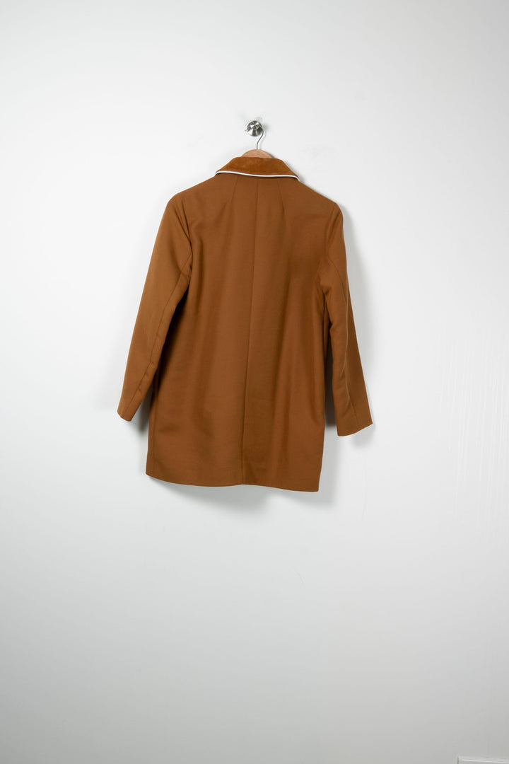 Manteau Marron et Blanc - Taille S/36 de la marque Sandro | PARAD89629 - Vendu par Paradigme - Image 4