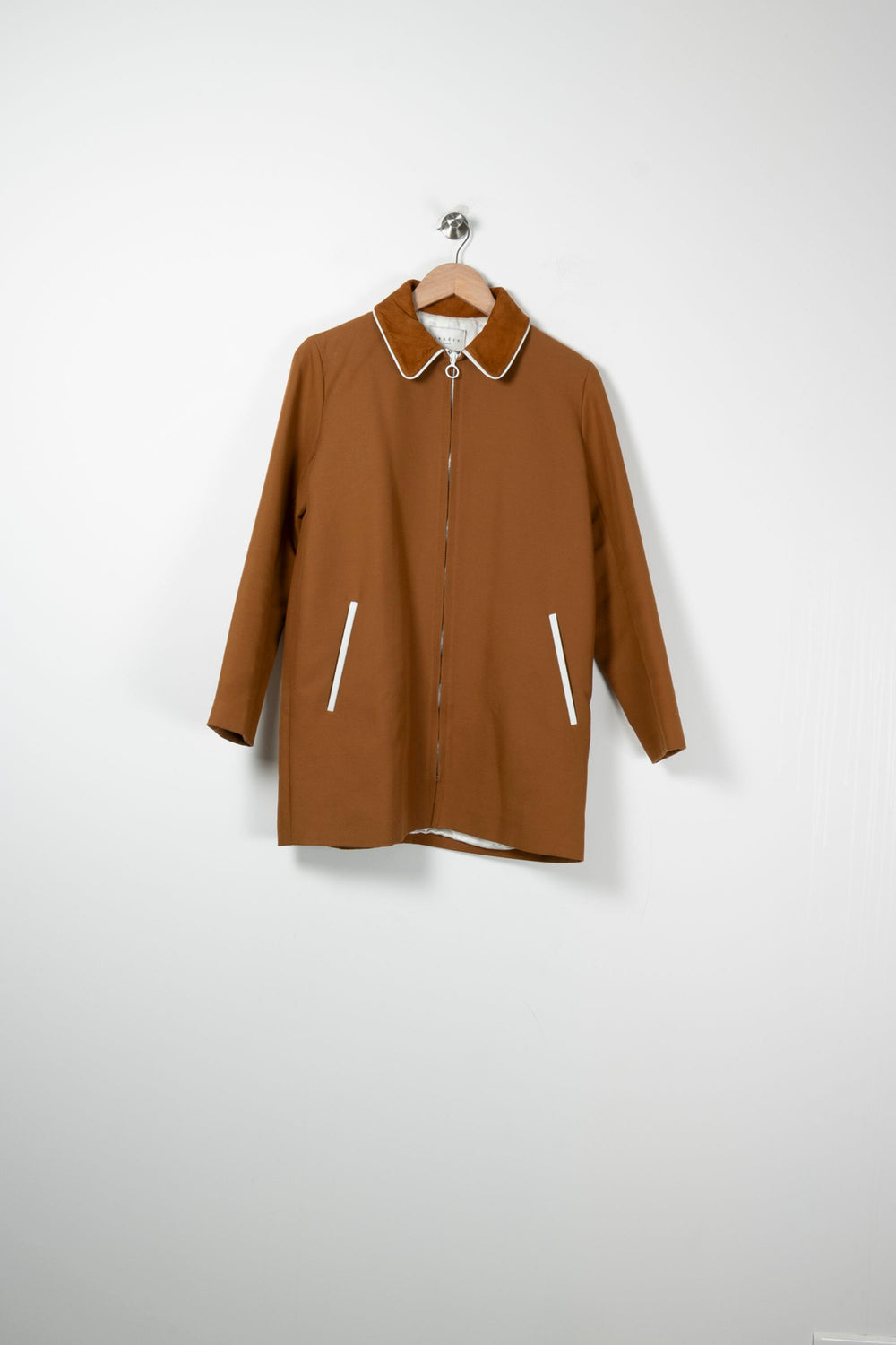 Manteau Marron et Blanc - Taille S/36 de la marque Sandro | PARAD89629 - Vendu par Paradigme - Image 2