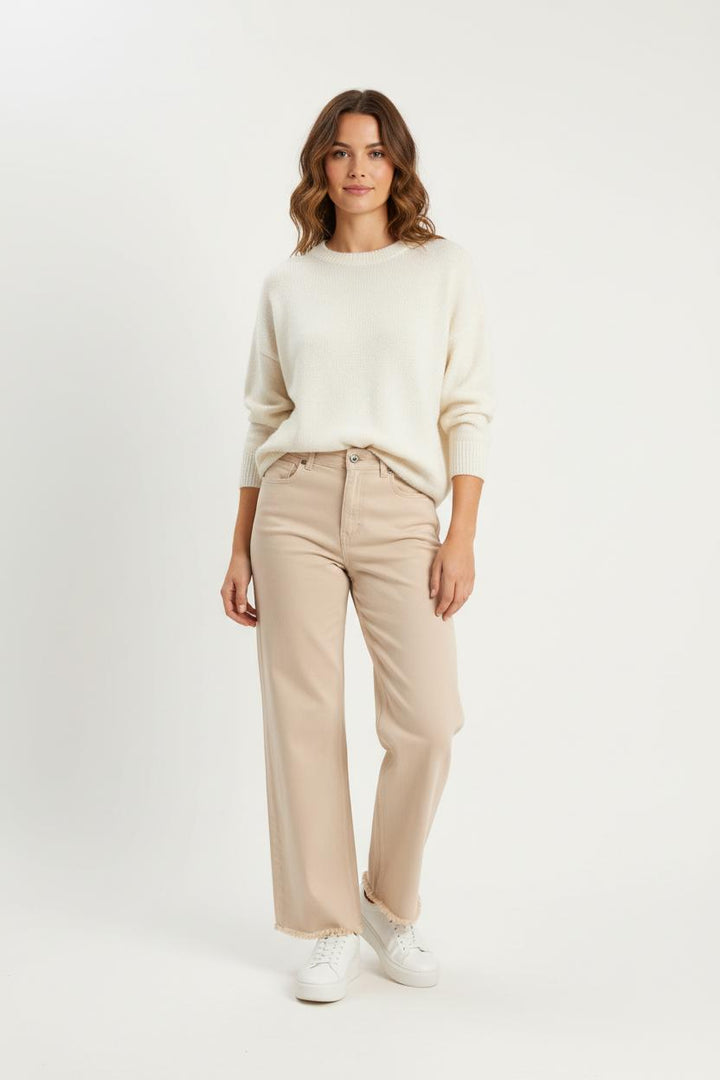Jean Beige - Taille M/38 de la marque La Fée Maraboutée | PARAD89647 - Vendu par Paradigme - Image 1