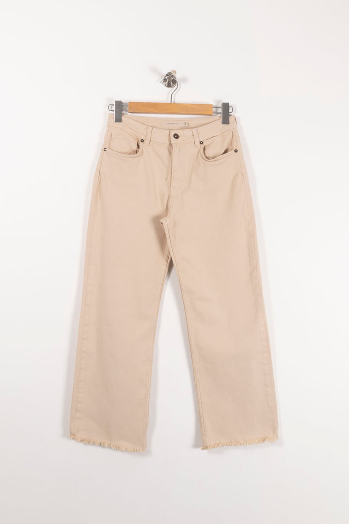 Jean Beige - Taille M/38 de la marque La Fée Maraboutée | PARAD89647 - Vendu par Paradigme - Image 2