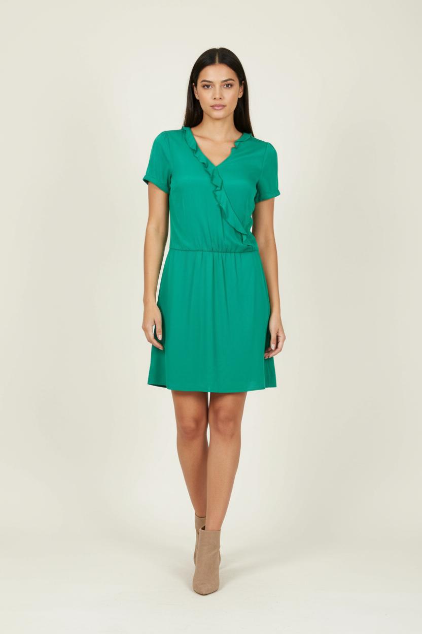 Robe Courte Verte - Taille L/40 de la marque One Step | PARAD89653 - Vendu par Paradigme - Image 1