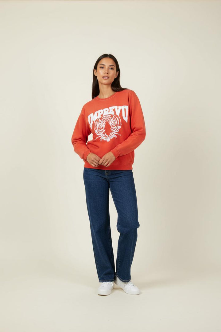 Sweat-shirt Rouge et Blanc - Taille XS/34 de la marque Imprevu | PARAD89664 - Vendu par Paradigme - Image 1