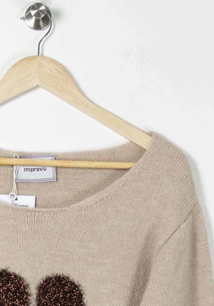 Pull Beige - Taille M/38 de la marque Imprevu | PARAD89666 - Vendu par Paradigme - Image 3