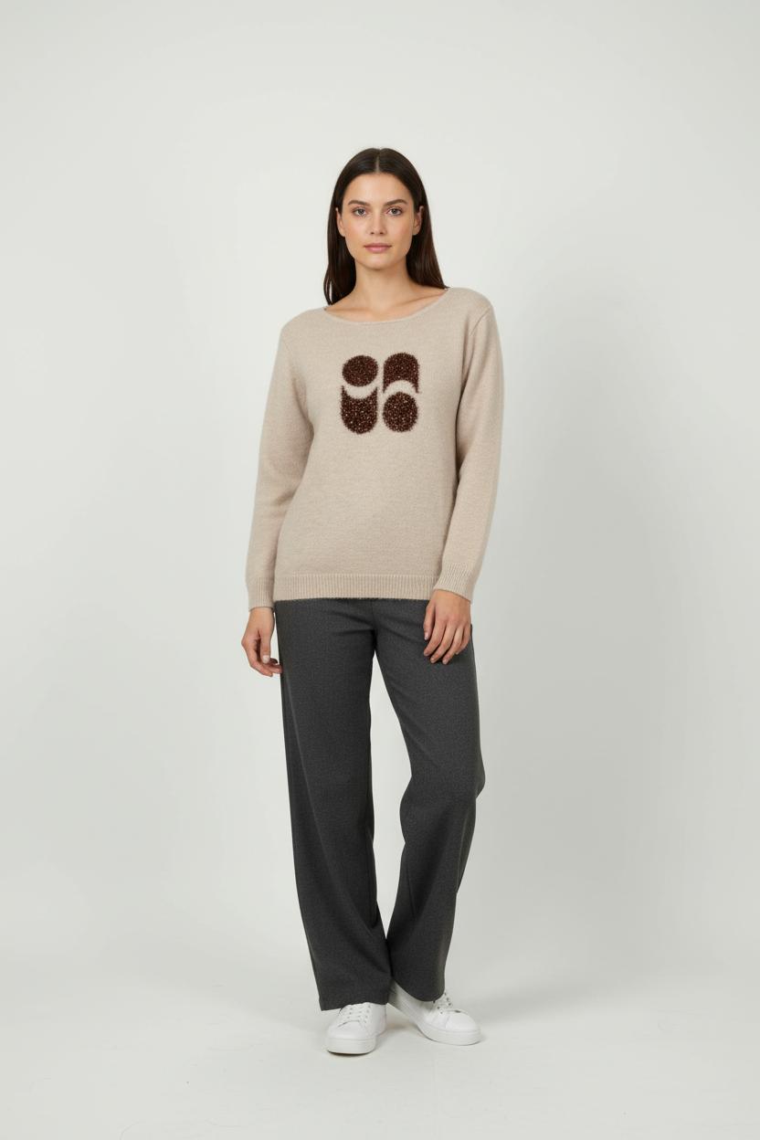 Pull Beige - Taille M/38 de la marque Imprevu | PARAD89666 - Vendu par Paradigme - Image 1