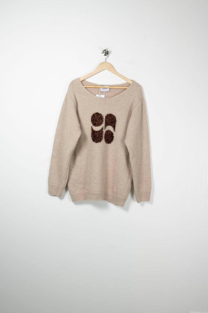 Pull Beige - Taille M/38 de la marque Imprevu | PARAD89666 - Vendu par Paradigme - Image 2