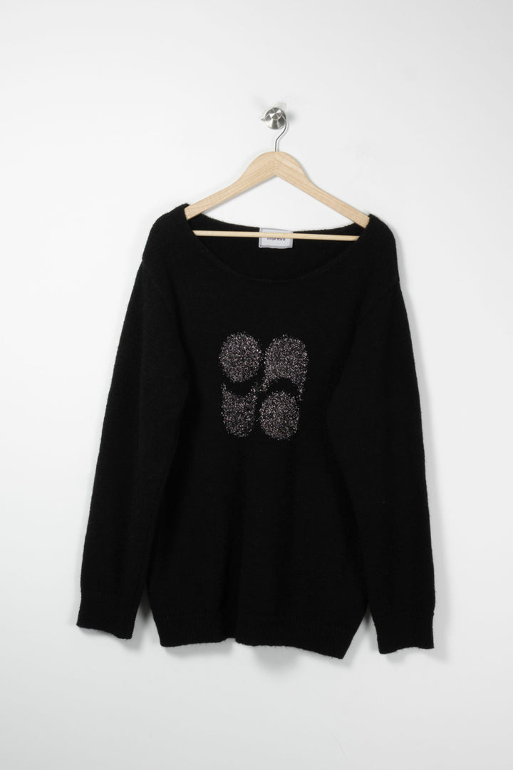 Pull Noir - Taille M/38 de la marque Imprevu | PARAD89669 - Vendu par Paradigme - Image 2