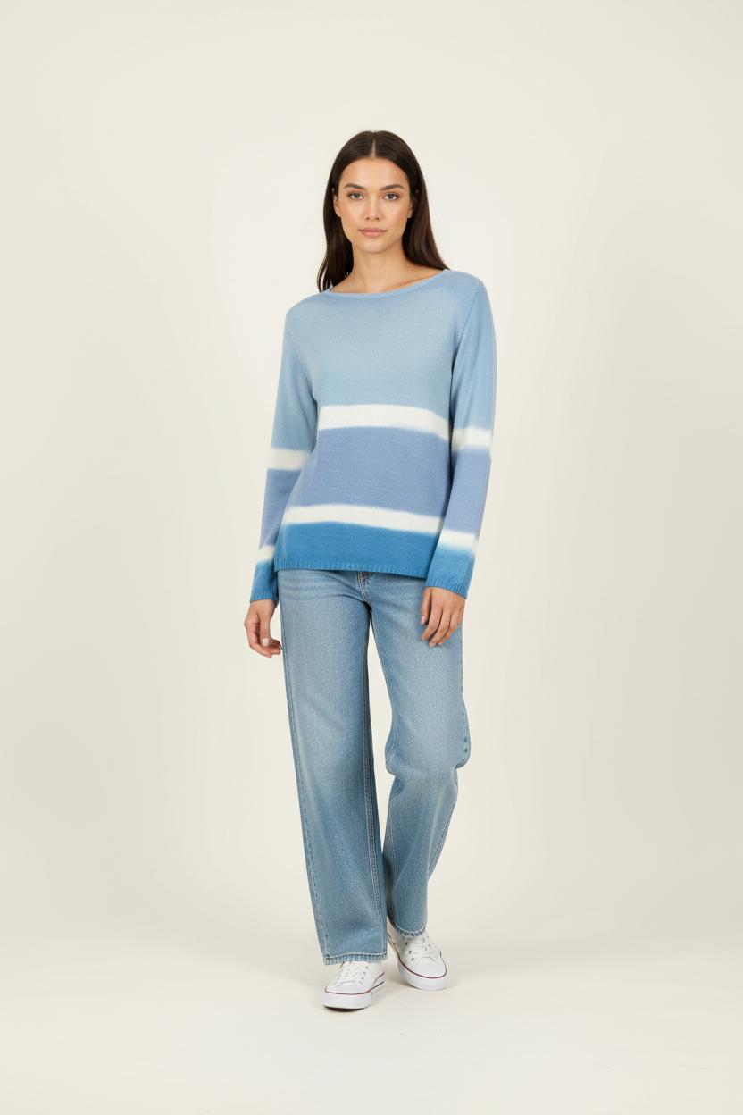 Pull Bleu et Blanc - Taille T.U. de la marque Imprevu | PARAD89670 - Vendu par Paradigme - Image 1