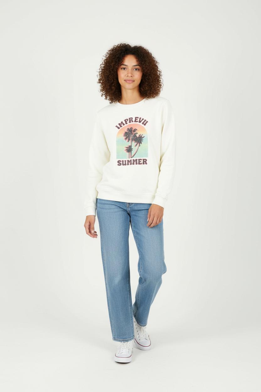 Sweat-shirt Beige - Taille XS/34 de la marque Imprevu | PARAD89679 - Vendu par Paradigme - Image 1