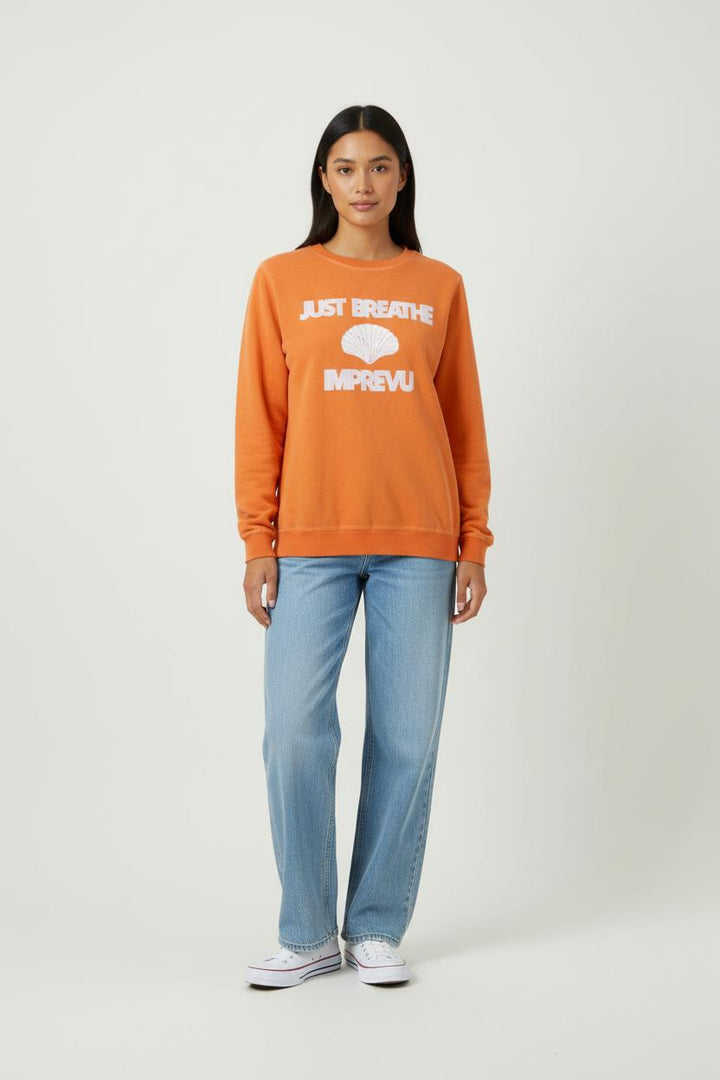 Sweat-shirt Orange - Taille XS/34 de la marque Imprevu | PARAD89680 - Vendu par Paradigme - Image 1
