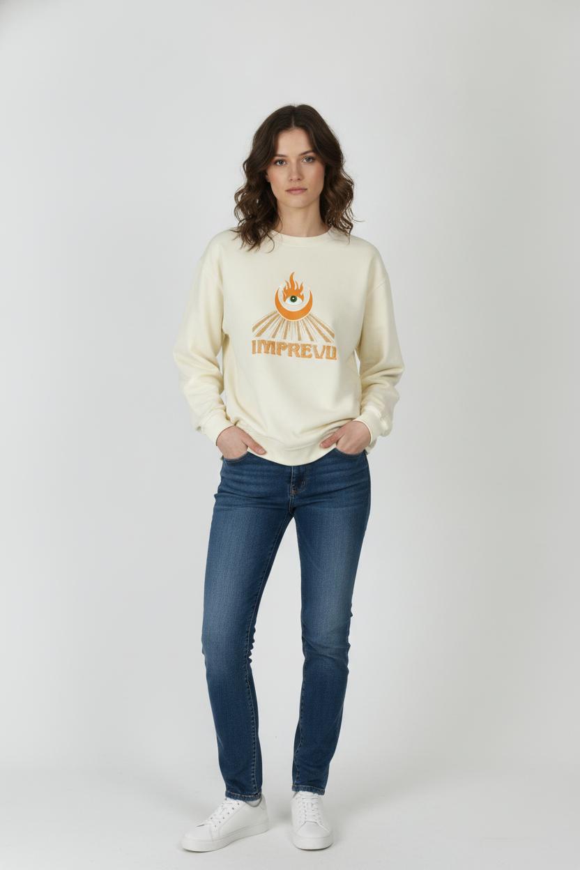 Sweatshirt Jaune - Taille XS/34 de la marque Imprevu | PARAD89681 - Vendu par Paradigme - Image 1