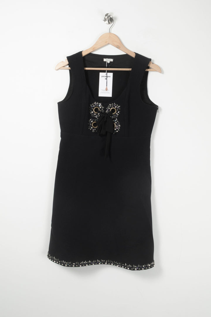Robe Courte Noire - Taille L/40 de la marque Manoush | PARAD89691 - Vendu par Paradigme - Image 2