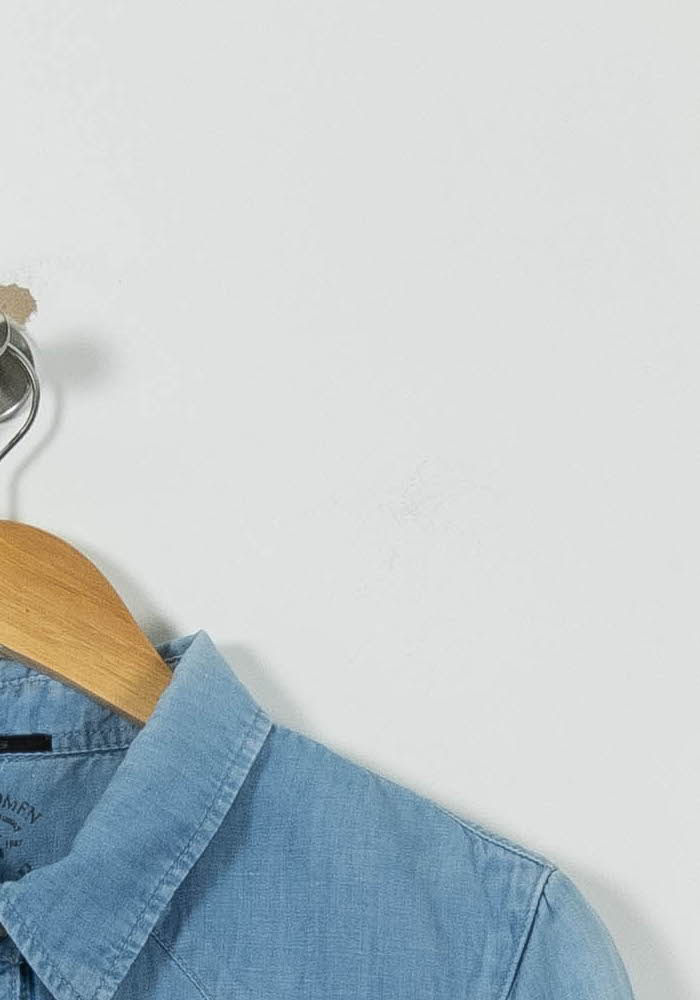 Chemise En Jean Bleue - Taille S/36 de la marque IKKS | PARAD89693 - Vendu par Paradigme - Image 3