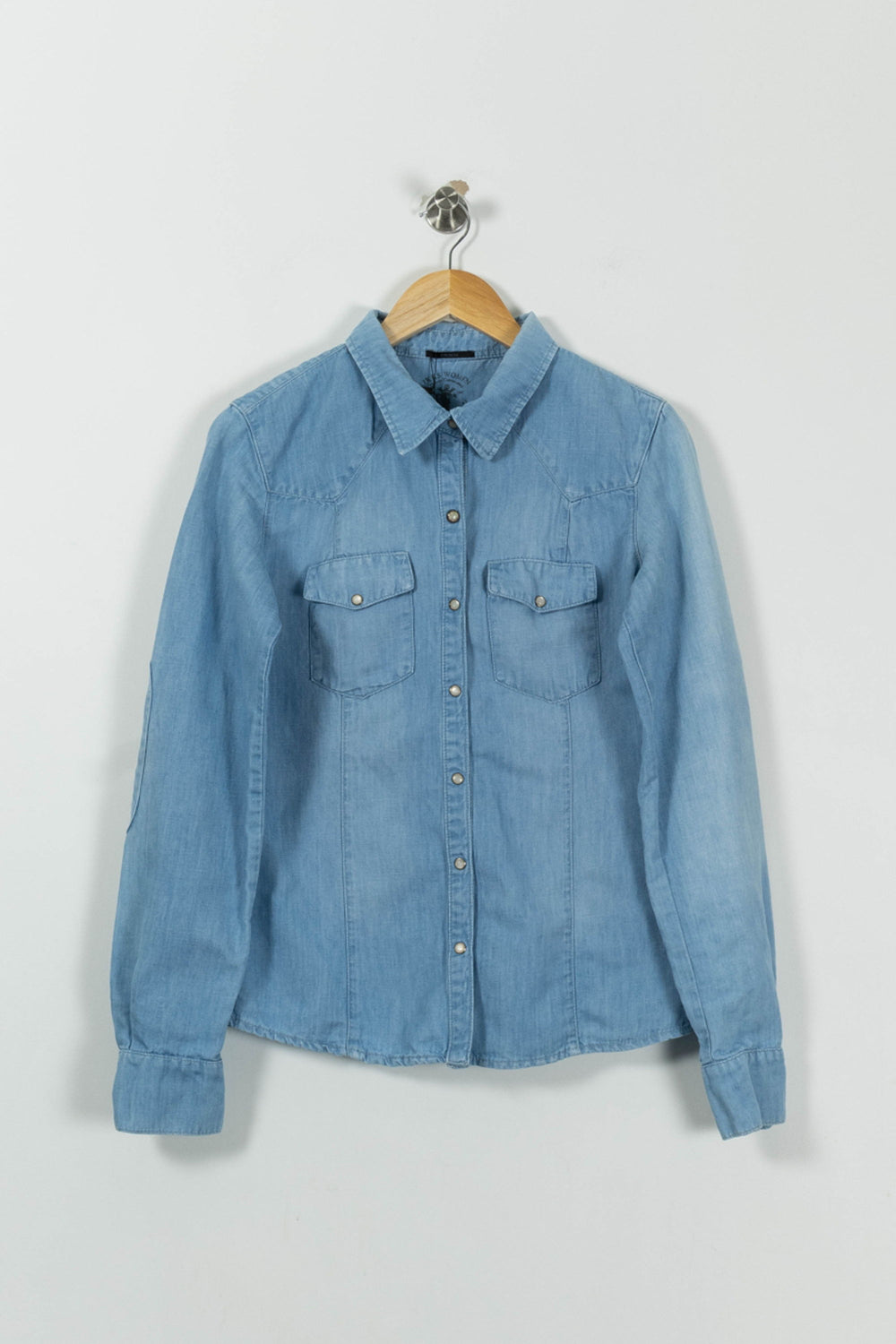 Chemise En Jean Bleue - Taille S/36 de la marque IKKS | PARAD89693 - Vendu par Paradigme - Image 2