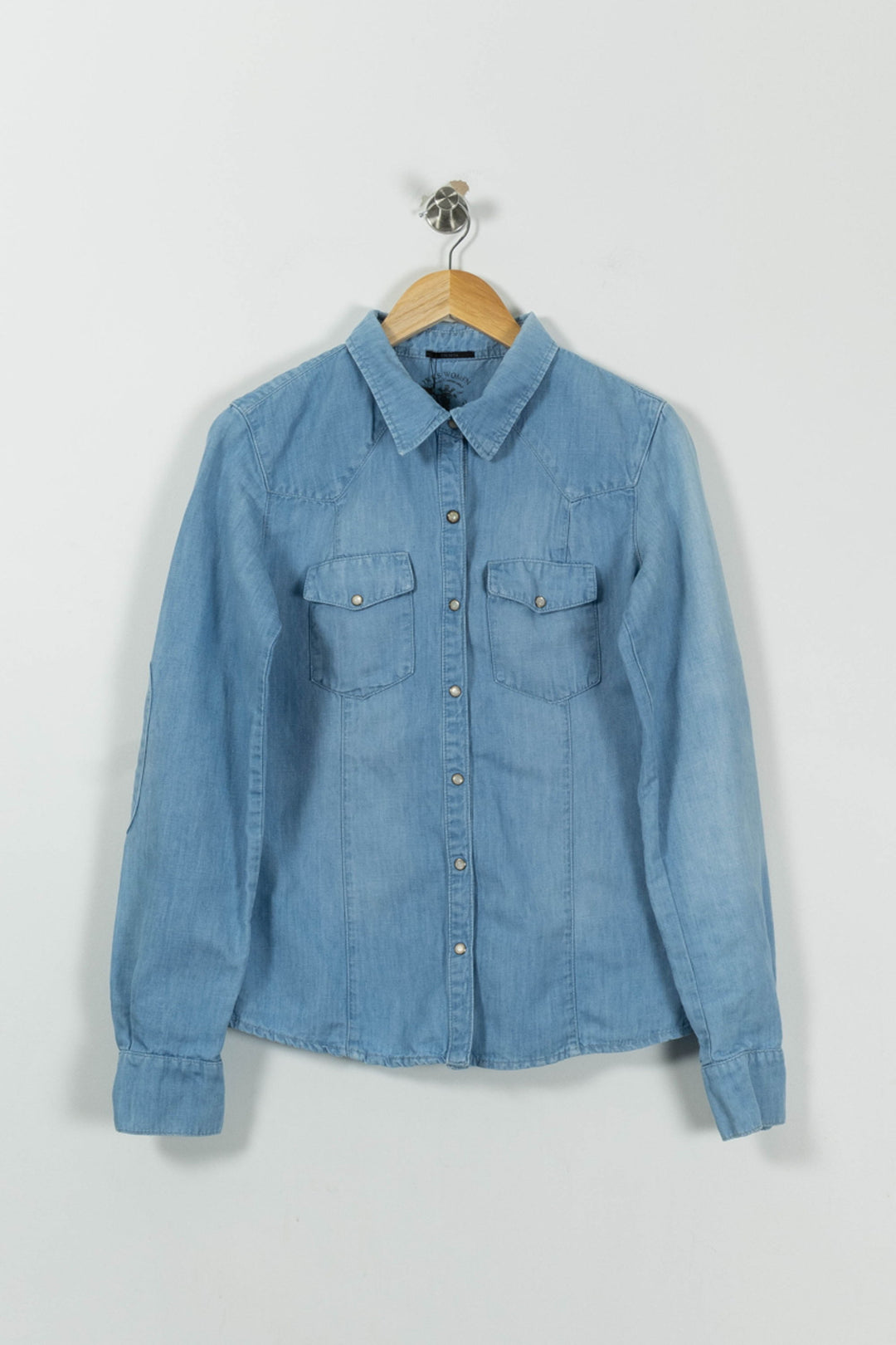 Chemise En Jean Bleue - Taille S/36 de la marque IKKS | PARAD89693 - Vendu par Paradigme - Image 2