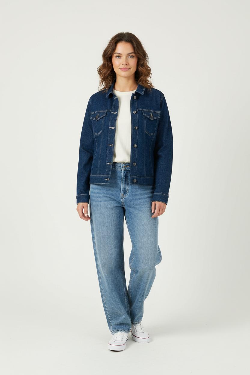 Veste en Jean Bleue - Taille XS/34 de la marque Karl Marc John | PARAD89701 - Vendu par Paradigme - Image 1