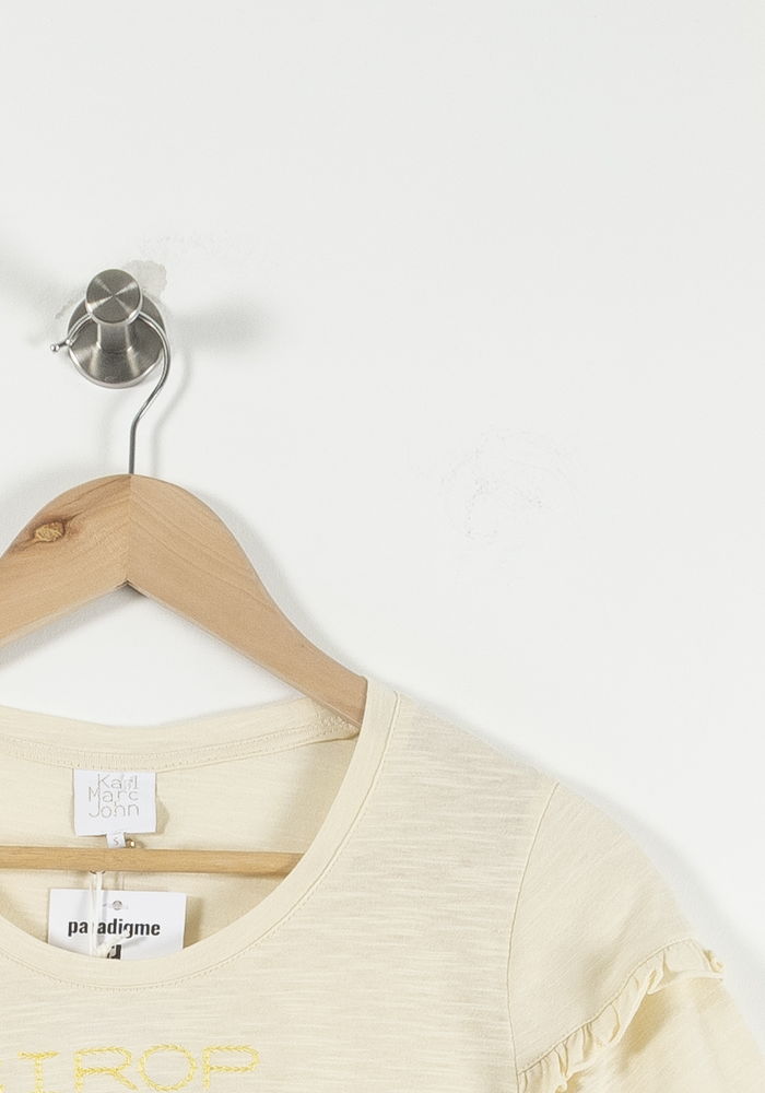 T-shirt Beige - Taille S/36 de la marque Karl Marc John | PARAD89705 - Vendu par Paradigme - Image 3