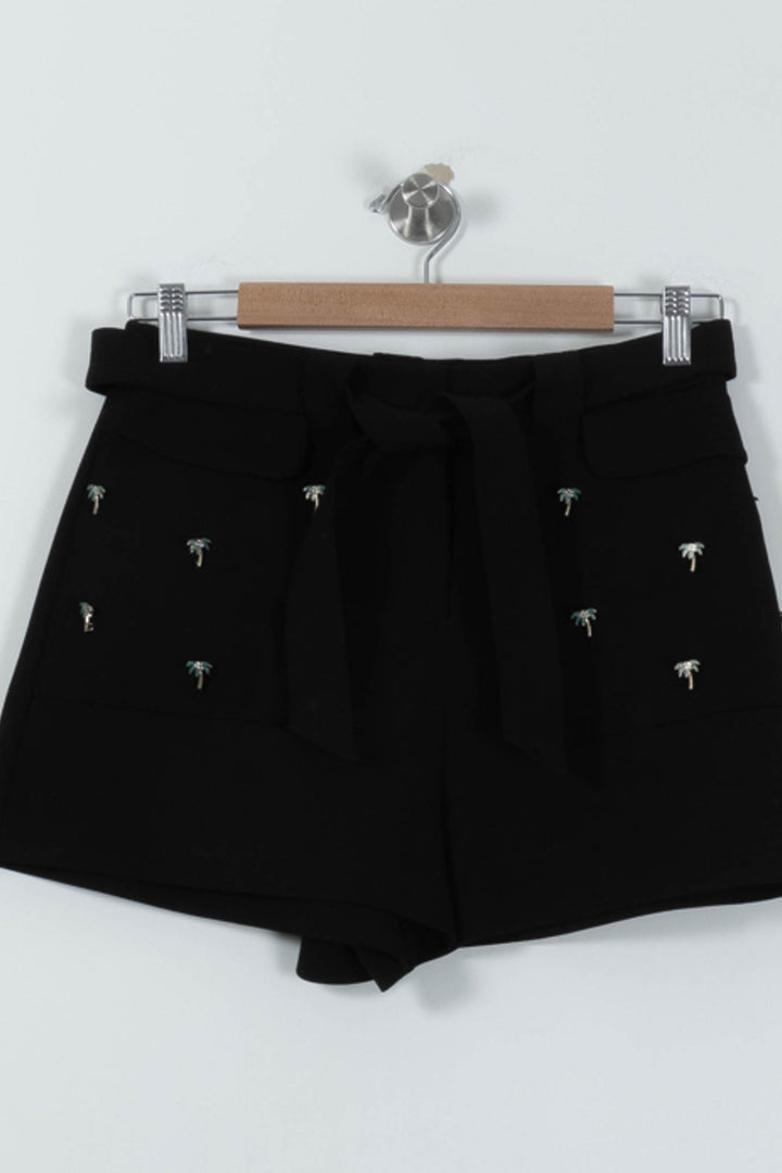 Short Noir - Taille L/40 de la marque Maje | PARAD89716 - Vendu par Paradigme - Image 2