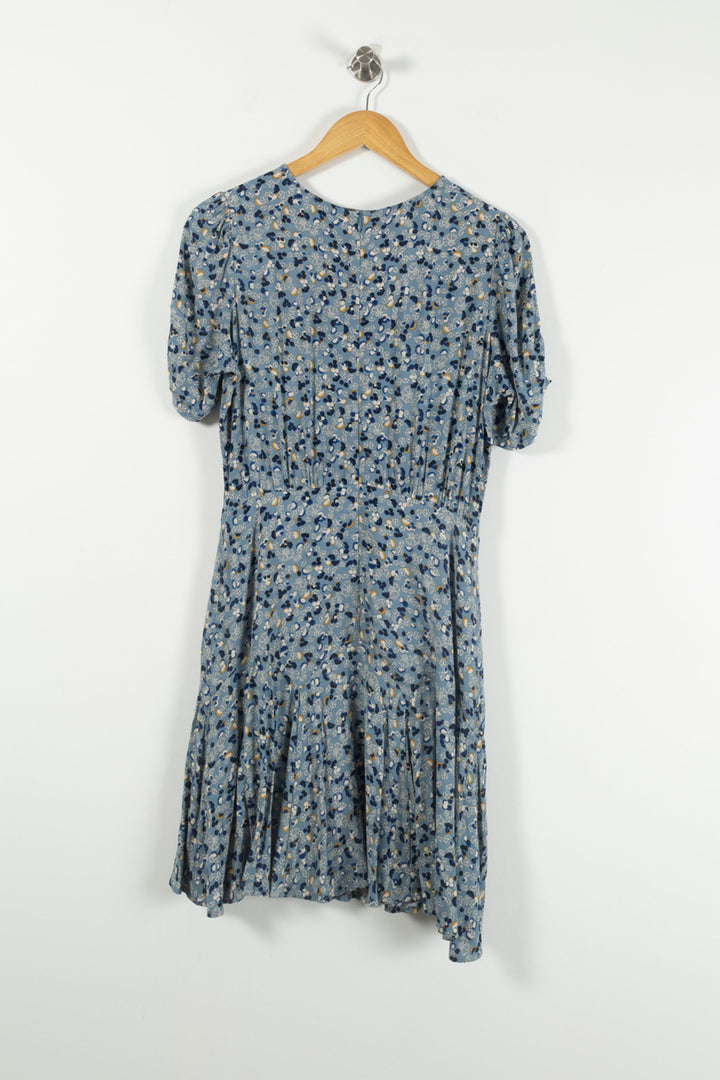 Robe Courte Bleue à Motifs - Taille L/40 de la marque Sessùn | PARAD89721 - Vendu par Paradigme - Image 4