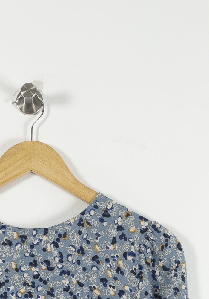 Robe Courte Bleue à Motifs - Taille L/40 de la marque Sessùn | PARAD89721 - Vendu par Paradigme - Image 3