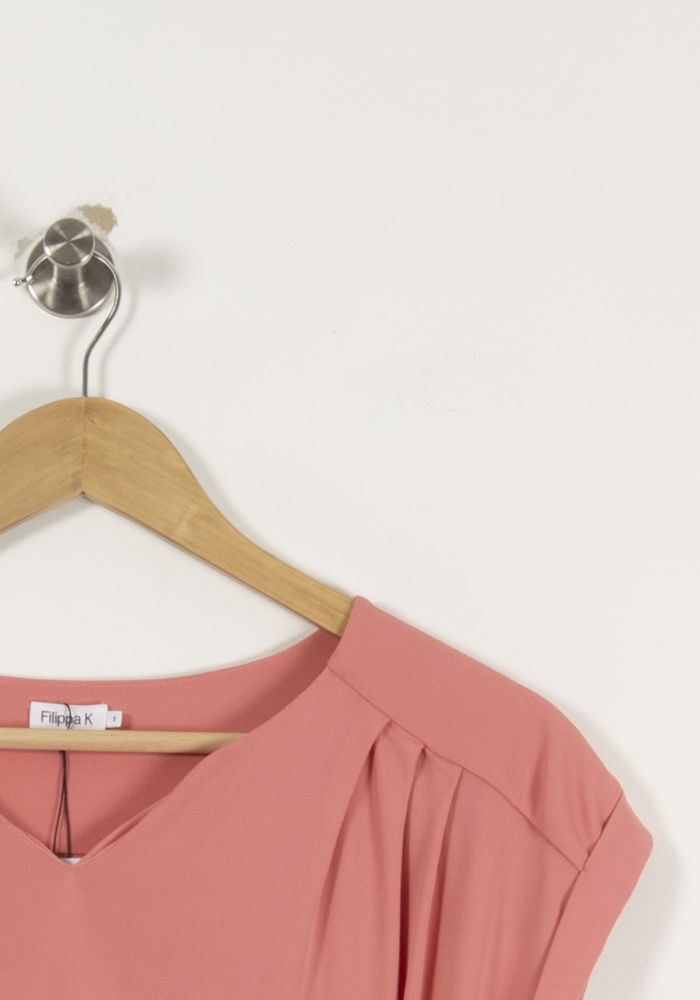 Robe Ceinturée Rose - Taille S/36 de la marque Filippa K | PARAD89724 - Vendu par Paradigme - Image 3