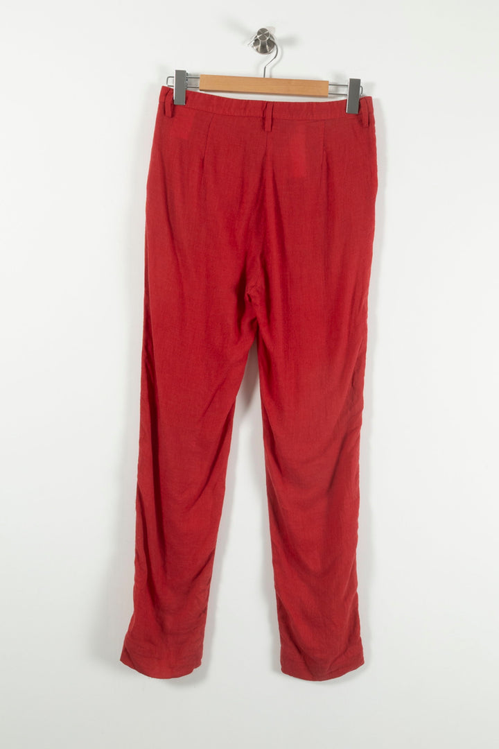 Pantalon Rouge - Taille XS/34 de la marque Acne Studios | PARAD89726 - Vendu par Paradigme - Image 4