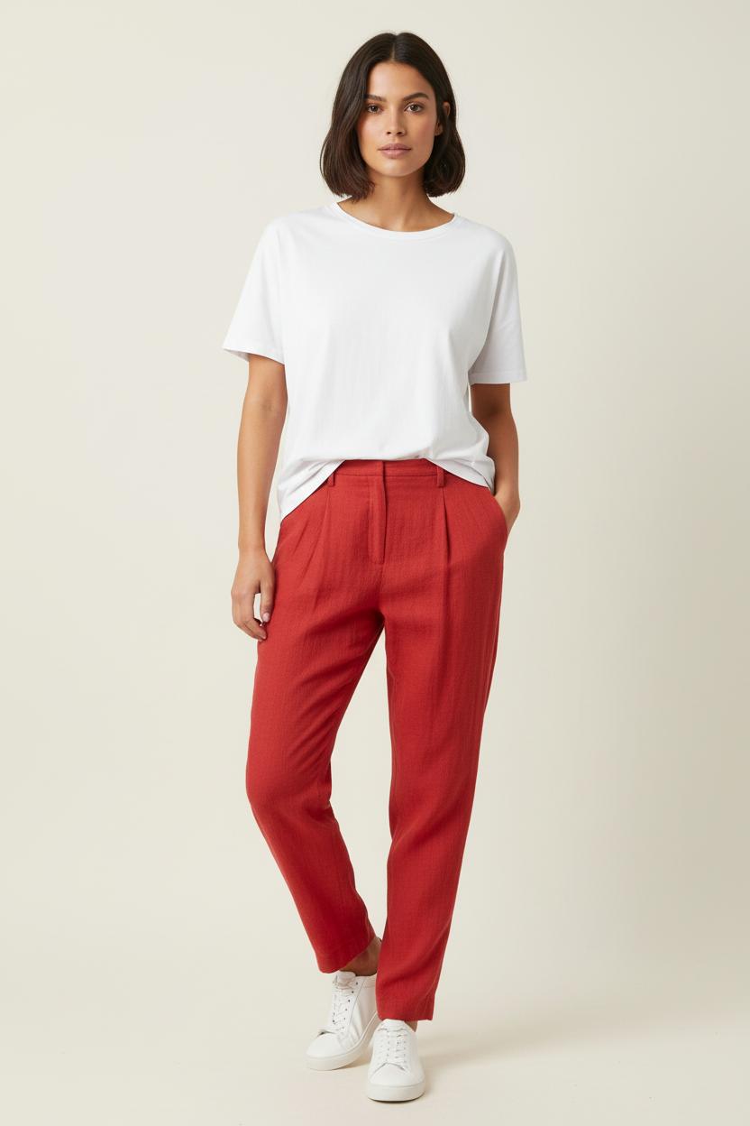 Pantalon Rouge - Taille XS/34 de la marque Acne Studios | PARAD89726 - Vendu par Paradigme - Image 1