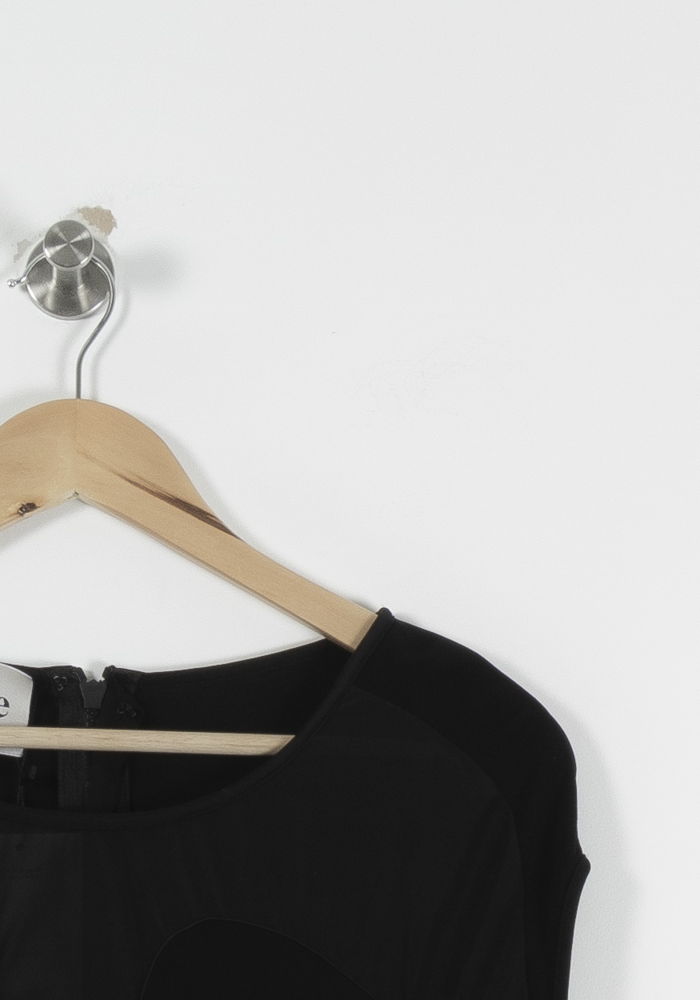 Robe Droite Noire - Taille S/36 de la marque Acne Studios | PARAD89728 - Vendu par Paradigme - Image 3