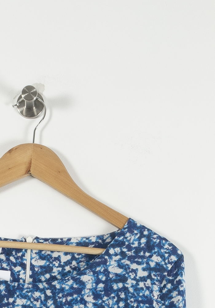 Robe Droite Bleue et Blanche - Taille L/40 de la marque Samsoe Samsoe | PARAD89731 - Vendu par Paradigme - Image 3