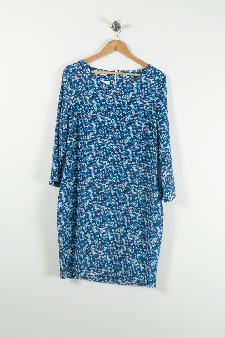 Robe Droite Bleue et Blanche - Taille L/40 de la marque Samsoe Samsoe | PARAD89731 - Vendu par Paradigme - Image 2