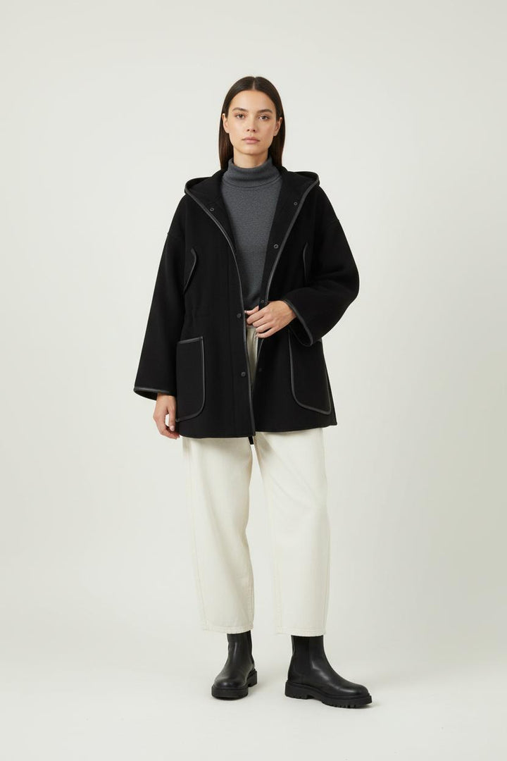 Duffle-coat Noir - Taille XS/34 de la marque Maje | PARAD89737 - Vendu par Paradigme - Image 1