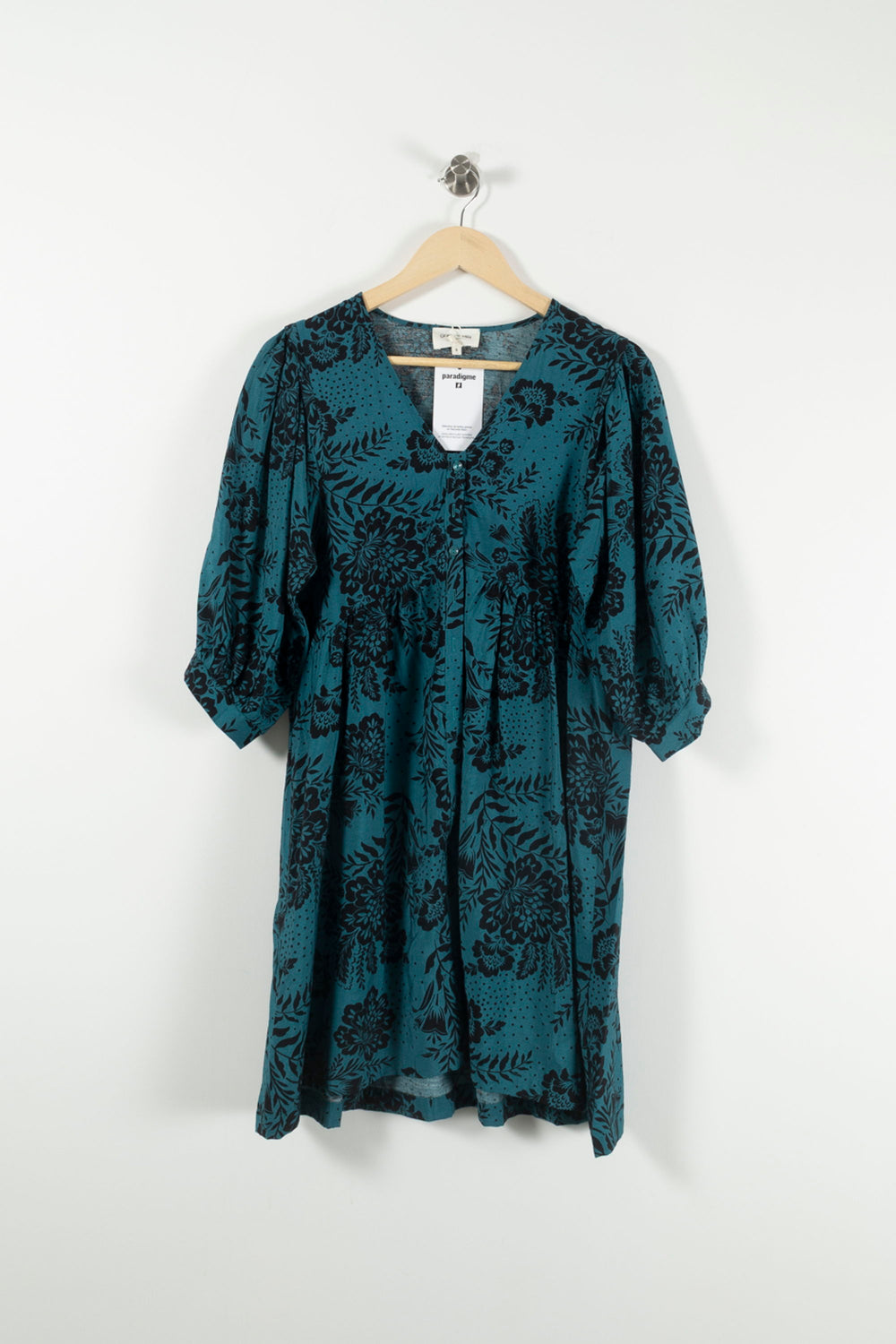 Robe Courte Verte et Noire - Taille S/36 de la marque Grace & Mila | PARAD89743 - Vendu par Paradigme - Image 2