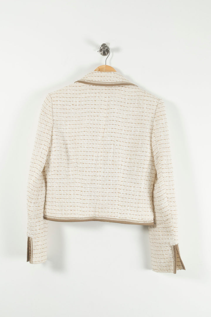 Veste Courte Beige - Taille XL/42 de la marque Caroll | PARAD89747 - Vendu par Paradigme - Image 4