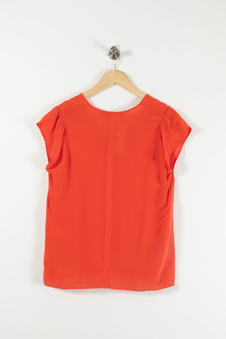 Blouse Rouge - Taille L/40 de la marque Comptoir des Cotonniers | PARAD89750 - Vendu par Paradigme - Image 4