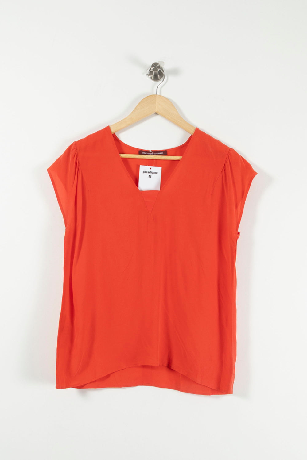 Blouse Rouge - Taille L/40 de la marque Comptoir des Cotonniers | PARAD89750 - Vendu par Paradigme - Image 2
