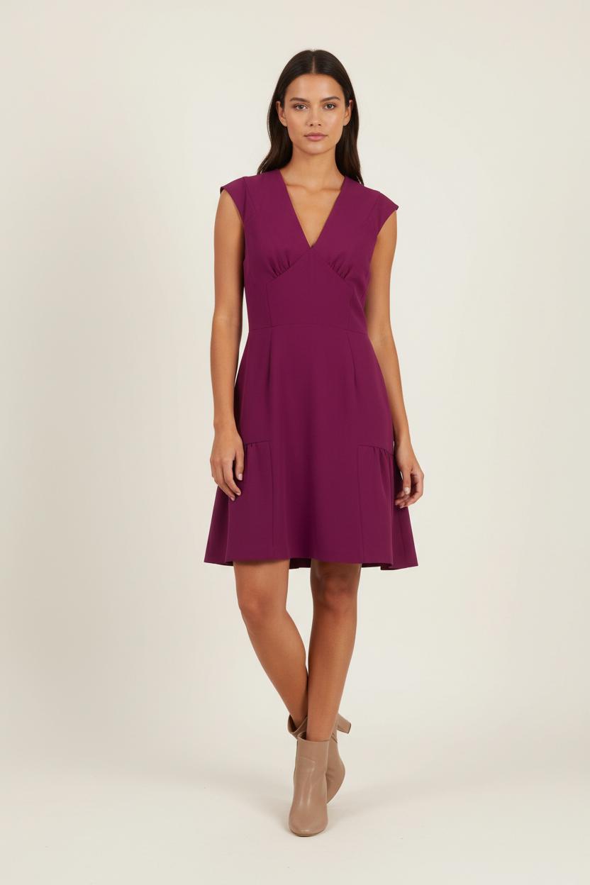Robe Courte Violette - Taille S/36 de la marque Sandro | PARAD89758 - Vendu par Paradigme - Image 1