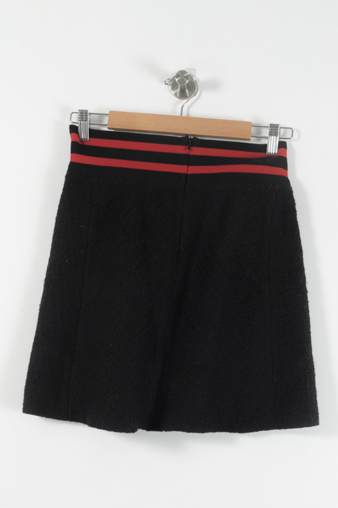 Jupe Courte Noire et Rouge - Taille M/38 de la marque Maje | PARAD89761 - Vendu par Paradigme - Image 4