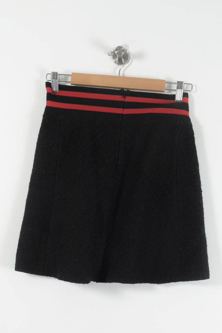 Jupe Courte Noire et Rouge - Taille M/38 de la marque Maje | PARAD89761 - Vendu par Paradigme - Image 4
