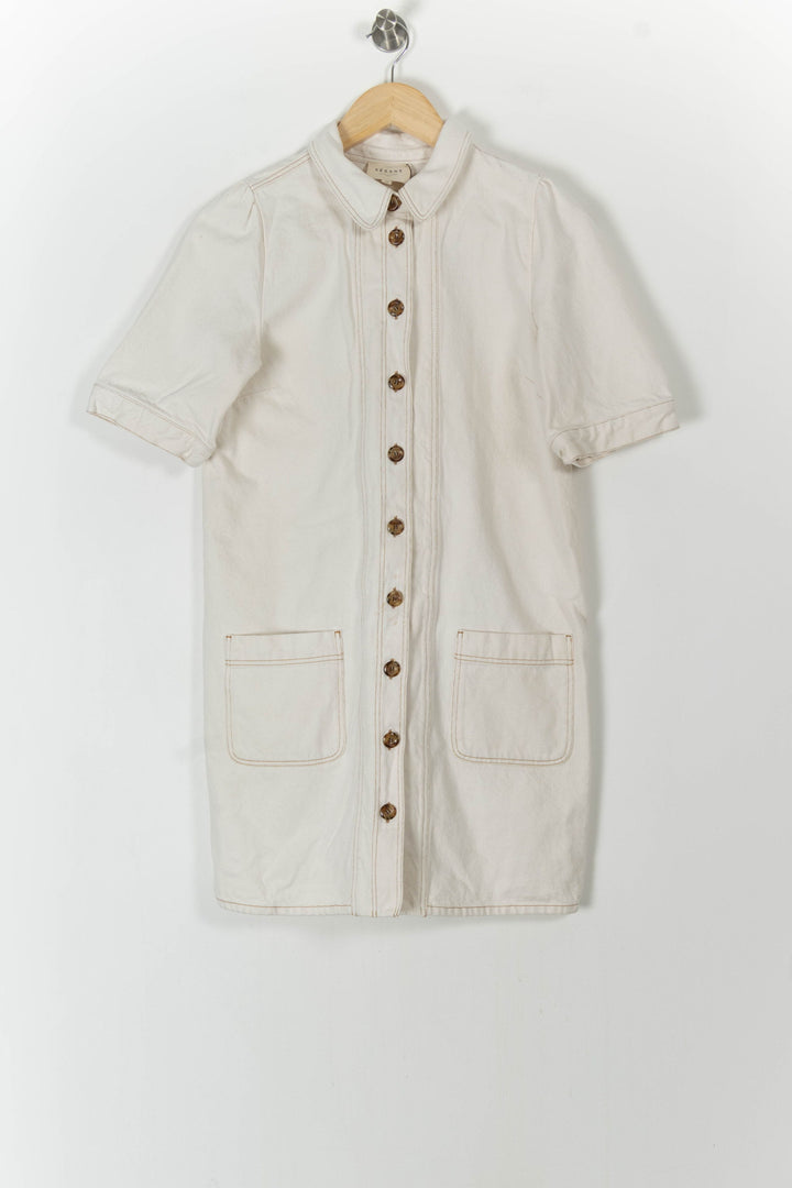 Robe Chemise Beige - Taille M/38 de la marque Sézane | PARAD89766 - Vendu par Paradigme - Image 2