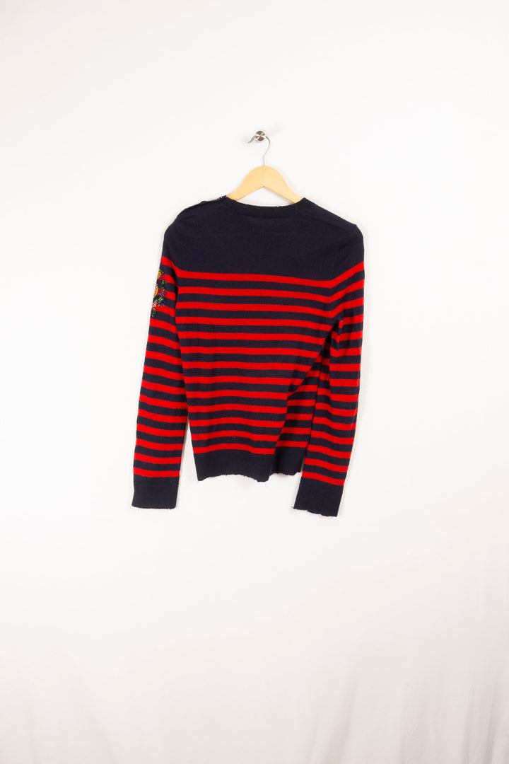 Black and red striped sweater - M/38