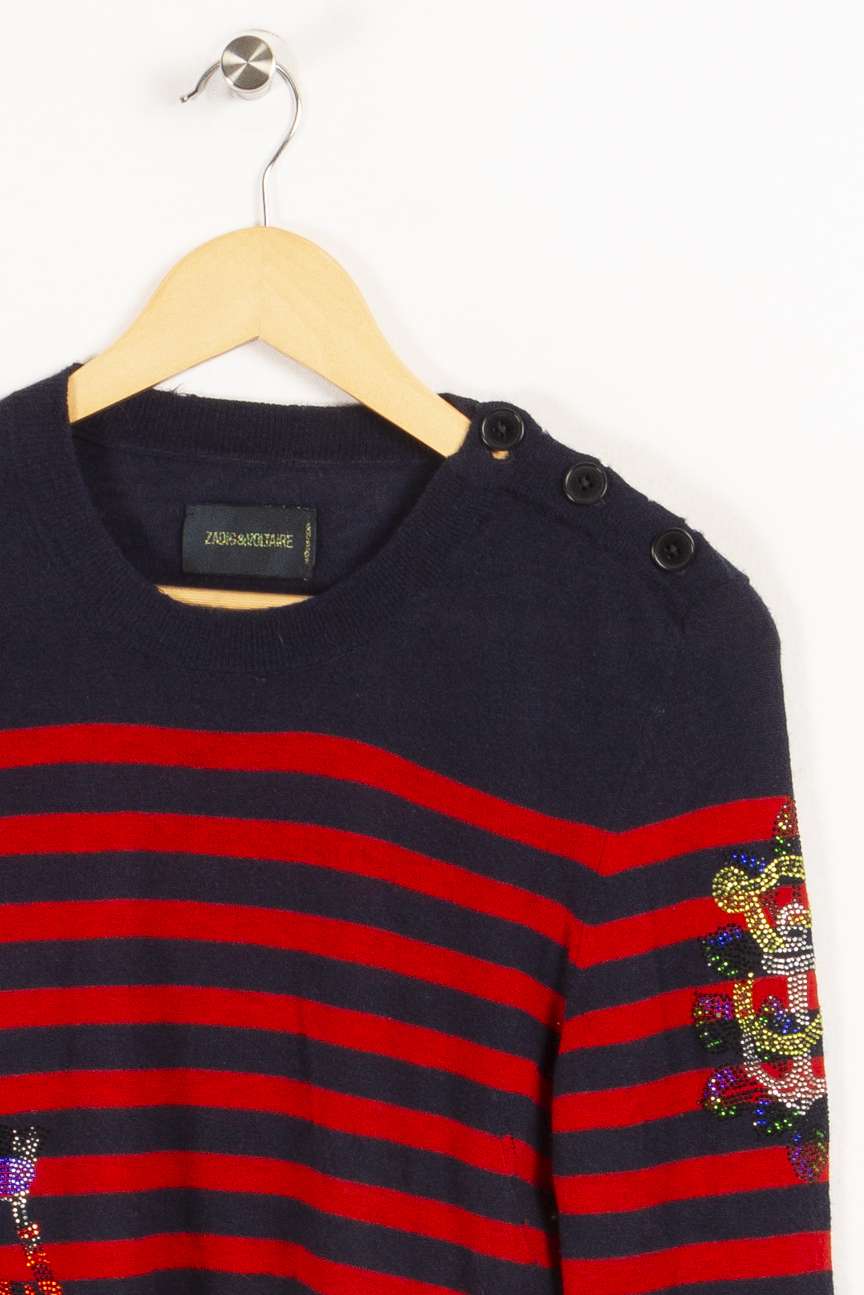 Black and red striped sweater - M/38