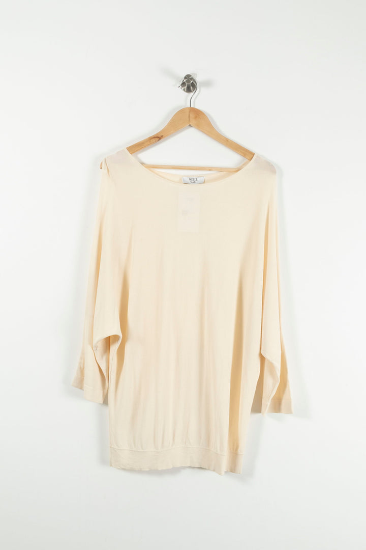 Pull Beige - Taille M/38 de la marque Weill | PARAD89770 - Vendu par Paradigme - Image 2