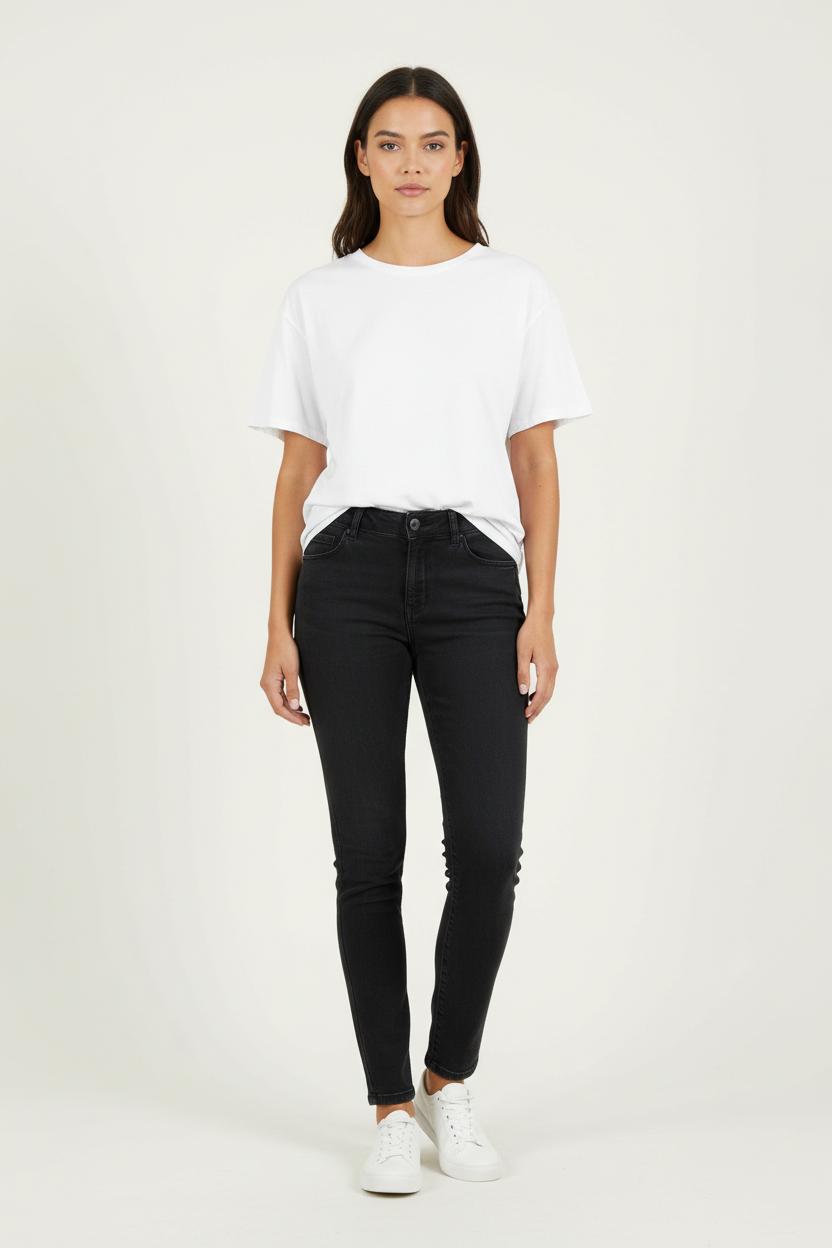 Jean Slim Noir - Taille XS/34 de la marque I.Code | PARAD89782 - Vendu par Paradigme - Image 1