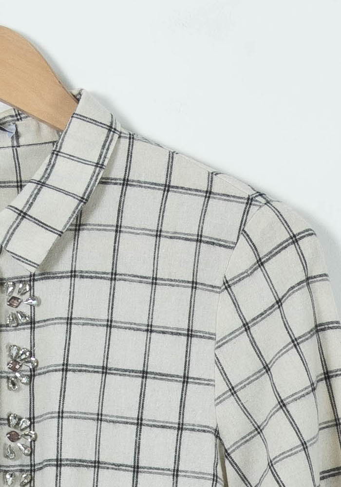 Chemise Blanche et Noire - Taille S/36 de la marque Suncoo | PARAD89783 - Vendu par Paradigme - Image 3