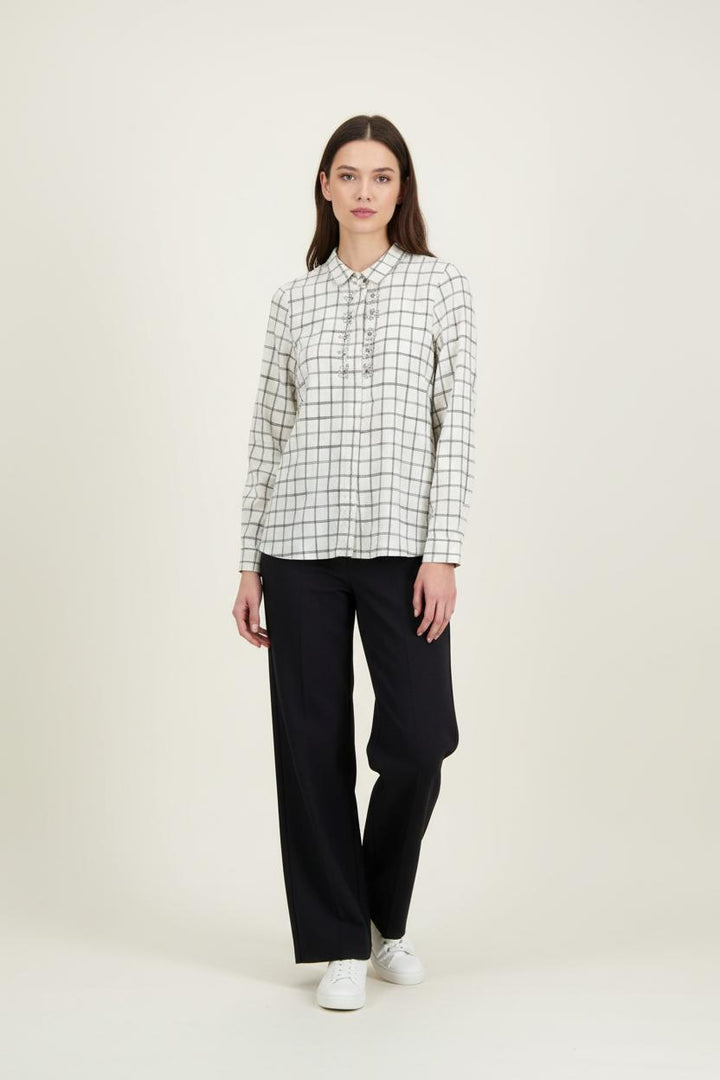 Chemise Blanche et Noire - Taille S/36 de la marque Suncoo | PARAD89783 - Vendu par Paradigme - Image 1