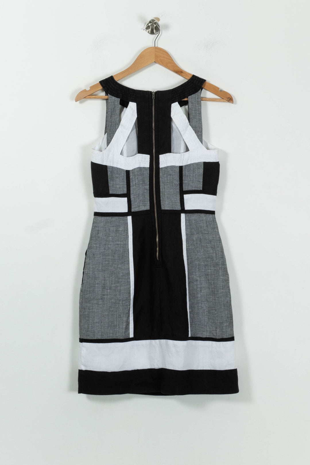 Robe Courte Grise et Noire - Taille S/36 de la marque Derhy | PARAD89787 - Vendu par Paradigme - Image 4