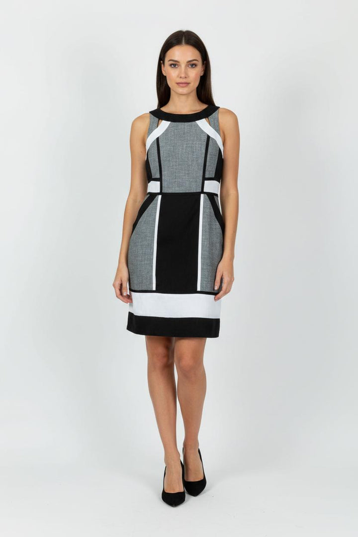 Robe Courte Grise et Noire - Taille S/36 de la marque Derhy | PARAD89787 - Vendu par Paradigme - Image 1