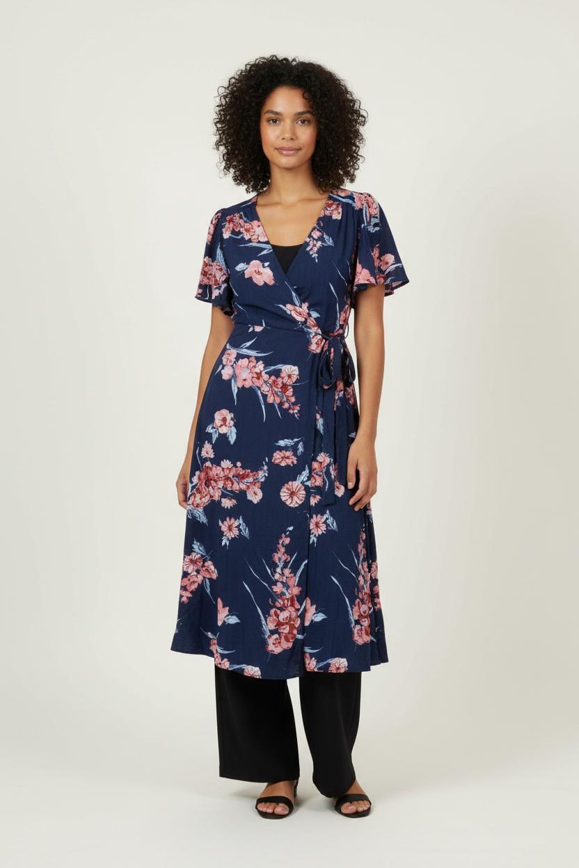 Robe Longue Bleue et Rose - Taille S/36 de la marque FRNCH | PARAD89796 - Vendu par Paradigme - Image 1